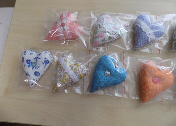 Šitá srdíčka pro potěšení