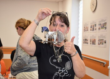 Ze svatomartinské oslavy na vlastním koni