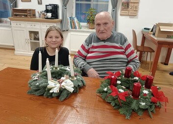 Adventní věnce vznikaly za tónů klavíru