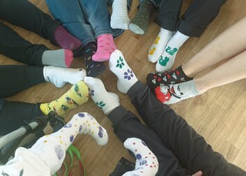 Ponožkový den ve stacionáři 